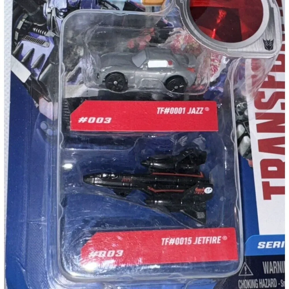 Transformers Micro Machines Reveal RTS #003 Jazz  #0015 Jetfire Mini Figure Toy